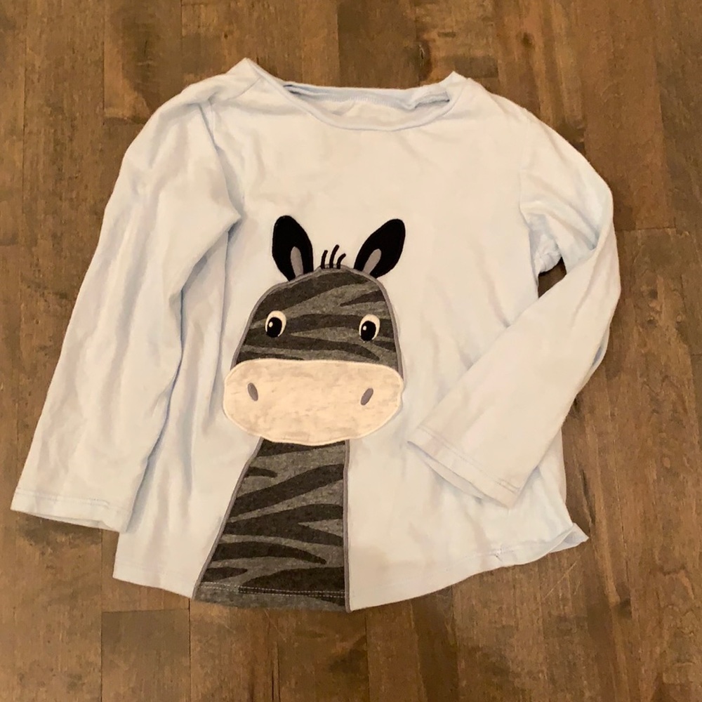 First impressions zebra long sleeve T, size 4t